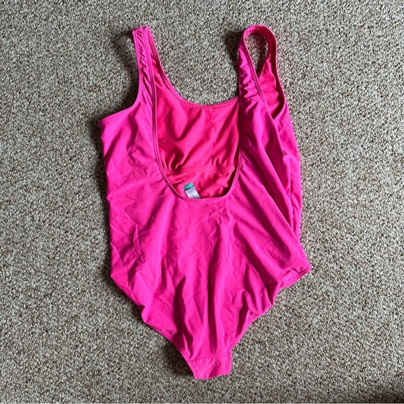 Hot pink one piece bathing suit - Picture 2 of 3
